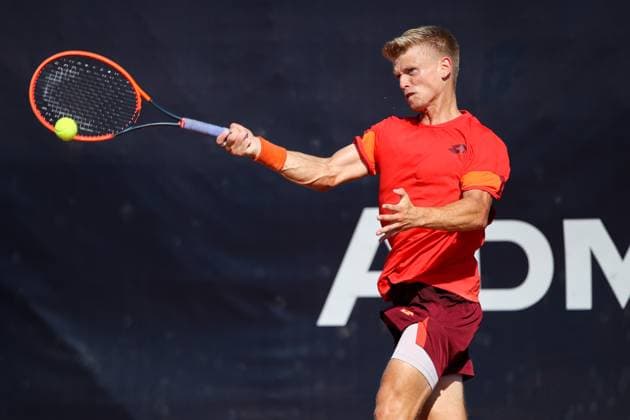 TENNIS - ATP, Tennis Herren Layjet Open BAD WALTERSDORF,AUSTRIA,21.SEP.23 - TENNIS - ATP Challenger Tour, Layjet Open. Image shows Marvin Moeller (GER).  GEPAxpictures xMaticxKlansek