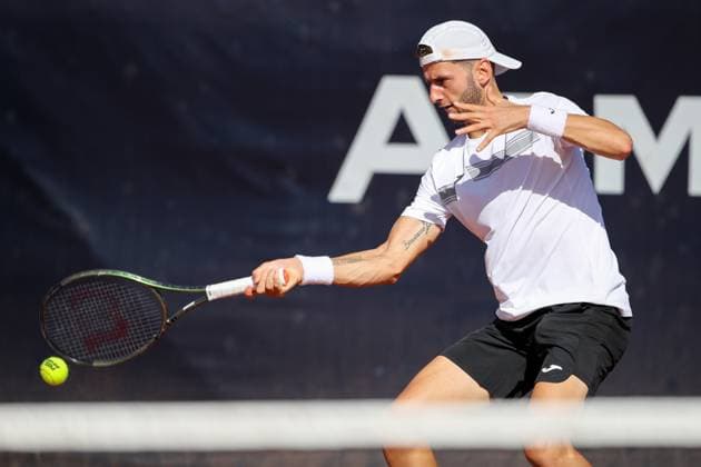 TENNIS - ATP, Tennis Herren Layjet Open BAD WALTERSDORF,AUSTRIA,21.SEP.23 - TENNIS - ATP Challenger Tour, Layjet Open. Image shows Raul Brancaccio (ITA).  GEPAxpictures xMaticxKlansek