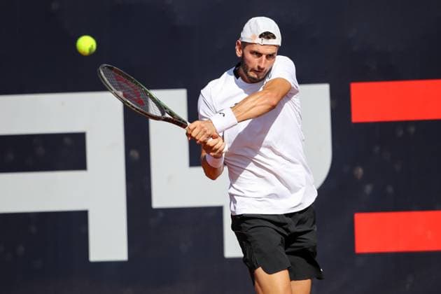 TENNIS - ATP, Tennis Herren Layjet Open BAD WALTERSDORF,AUSTRIA,21.SEP.23 - TENNIS - ATP Challenger Tour, Layjet Open. Image shows Raul Brancaccio (ITA).  GEPAxpictures xMaticxKlansek
