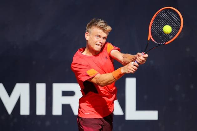 TENNIS - ATP, Tennis Herren Layjet Open BAD WALTERSDORF,AUSTRIA,21.SEP.23 - TENNIS - ATP Challenger Tour, Layjet Open. Image shows Marvin Moeller (GER).  GEPAxpictures xMaticxKlansek