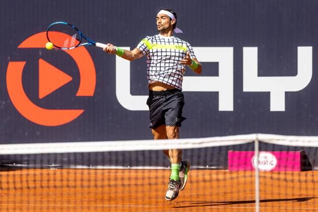 TENNIS - ATP, Tennis Herren Layjet Open BAD WALTERSDORF,AUSTRIA,21.SEP.23 - TENNIS - ATP Challenger Tour, Layjet Open. Image shows Fabio Fognini (ITA).  GEPAxpictures xMaticxKlansek