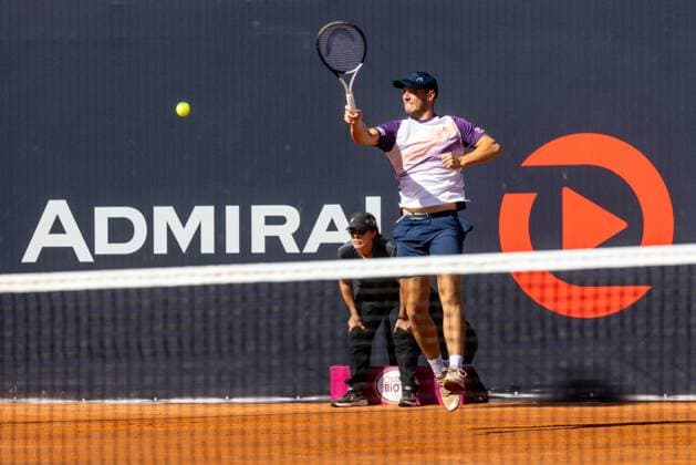 TENNIS - ATP, Tennis Herren Layjet Open BAD WALTERSDORF,AUSTRIA,21.SEP.23 - TENNIS - ATP Challenger Tour, Layjet Open. Image shows Filip Misolic (AUT).  GEPAxpictures xMaticxKlansek