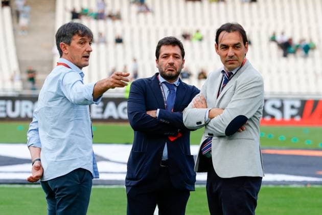 Panathinaikos F.C. v Villarreal CF UEFA Europa League José Rojo Martín Pacheta ( left) Manager of Villarreal CF during the UEFA Europa League match at the Olympic Stadium (Greece), Marousi Copyright: xYannisxHalasx FIL-18991-0012 UK Newspapers OUT