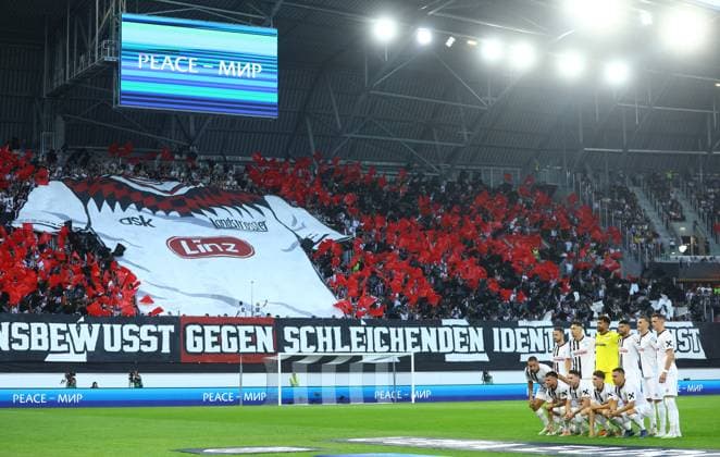 EDITORIAL USE ONLY No use with unauthorised audio, video, data, fixture lists, club league logos or live services. Online in-match use limited to 120 images, no video emulation. No use in betting, games or single club league player publications. LASK v Liverpool, UEFA Europa League, Group E, Football, Raiffeisen Arena, Linz, Austria - 21 Sep 2023 EDITORIAL USE ONLY No use with unauthorised audio, video, data, fixture lists, club league logos or live services. Online in-match use limited to 120 images, no video emulation. No use in betting, games or single club league player publications. Copyright: xKieranxMcManus Shutterstockx 14106974m