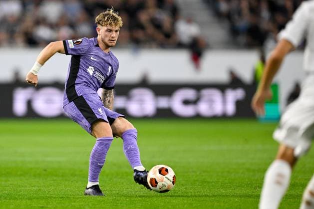 SOCCER - UEFA EL, LASK vs Liverpool LINZ,AUSTRIA,21.SEP.23 - SOCCER - UEFA Europa League, group stage, Linzer ASK vs Liverpool FC. Image shows Harvey Elliot (Liverpool).  GEPAxpictures xDanielxSchoenherr