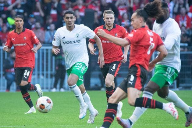 Anan Khalaili (Maccabi Haifa) FOOTBALL : Stade Rennais x Maccabi Haifa - Ligue Europa - JournÃ e 1 - 21 09 2022 BaptisteAutissier Panoramic 