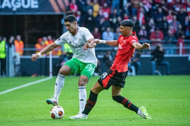 Anan Khalaili (Maccabi Haifa) FOOTBALL : Stade Rennais x Maccabi Haifa - Ligue Europa - JournÃ e 1 - 21 09 2022 BaptisteAutissier Panoramic 