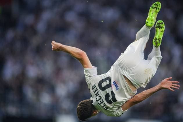 SOCCER - UEFA EL, LASK vs Liverpool LINZ,AUSTRIA,21.SEP.23 - SOCCER - UEFA Europa League, group stage, Linzer ASK vs Liverpool FC. Image shows the rejoicing of Florian Flecker (LASK).  GEPAxpictures xManuelxBinder