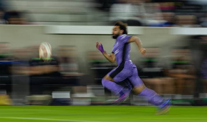 Football - UEFA Europa League - Group E - LASK v Liverpool FC LINZ, AUSTRIA - Thursday, September 21, 2023: Liverpool s Mohamed Salah during the UEFA Europa League Group E matchday 1 game between LASK and Liverpool FC at the Raiffeisen Arena. LINZ Raiffeisen Arena UPPER AUSTRIA AUSTRIA  Copyright: xDavidxRawcliffex P2023-09-21-LASK_Liverpool-101