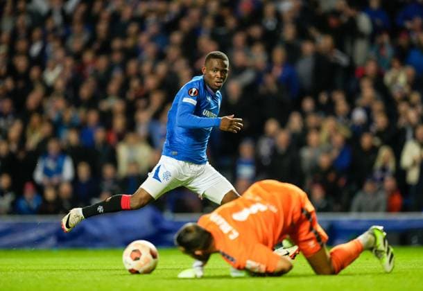 EDITORIAL USE ONLY No use with unauthorised audio, video, data, fixture lists, club league logos or live services. Online in-match use limited to 120 images, no video emulation. No use in betting, games or single club league player publications. Rangers v Real Betis, UEFA Europa League, Group C, Football, Ibrox Stadium, Glasgow, UK - 21 Sep 2023 EDITORIAL USE ONLY No use with unauthorised audio, video, data, fixture lists, club league logos or live services. Online in-match use limited to 120 images, no video emulation. No use in betting, games or single club league player publications. Copyright: xStuartxWallace Shutterstockx 14107012aa