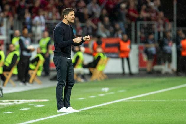 UEFA Europa League, Bayer Leverkusen - BK Haecken, 21.09.2023 Xabi ALONSO (Bayer 04 Leverkusen, Cheftrainer), UEFA Europa League, Bayer 04 Leverkusen - BK Haecken, 1. Gruppenspiel, am 21.09.2023, BayArena, Leverkusen DFL regulations prohibit any use of photographs as image sequences and or quasi-video Copyright: xBEAUTIFULxSPORTS Meuselx