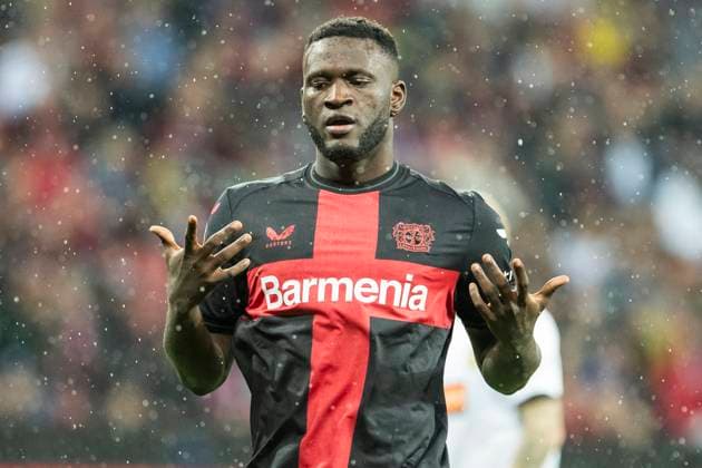 UEFA Europa League, Bayer Leverkusen - BK Haecken, 21.09.2023 Victor BONIFACE (Bayer 04 Leverkusen, 22), UEFA Europa League, Bayer 04 Leverkusen - BK Haecken, 1. Gruppenspiel, am 21.09.2023, BayArena, Leverkusen DFL regulations prohibit any use of photographs as image sequences and or quasi-video Copyright: xBEAUTIFULxSPORTS Meuselx