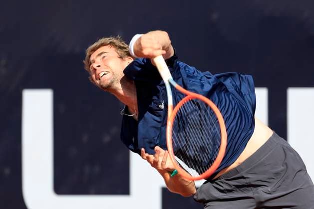 TENNIS - ATP, Tennis Herren Layjet Open BAD WALTERSDORF,AUSTRIA,22.SEP.23 - TENNIS - ATP Challenger Tour, Layjet Open. Image shows Vladyslav Manafov (UKR).  GEPAxpictures xMarioxBuehner-Weinrauch