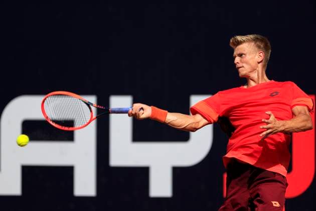 TENNIS - ATP, Tennis Herren Layjet Open BAD WALTERSDORF,AUSTRIA,22.SEP.23 - TENNIS - ATP Challenger Tour, Layjet Open. Image shows Marvin Moeller (GER).  GEPAxpictures xMarioxBuehner-Weinrauch