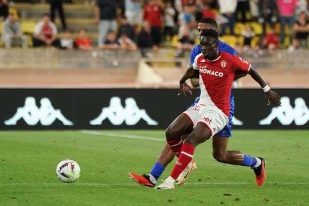Folarin Balogun (AS Monaco) - Jean Clair Todibo (OGC Nice) FOOTBALL : AS Monaco vs OGC Nice - Ligue 1 Uber Eats - Monaco - 22 09 2023 NorbertScanella Panoramic 