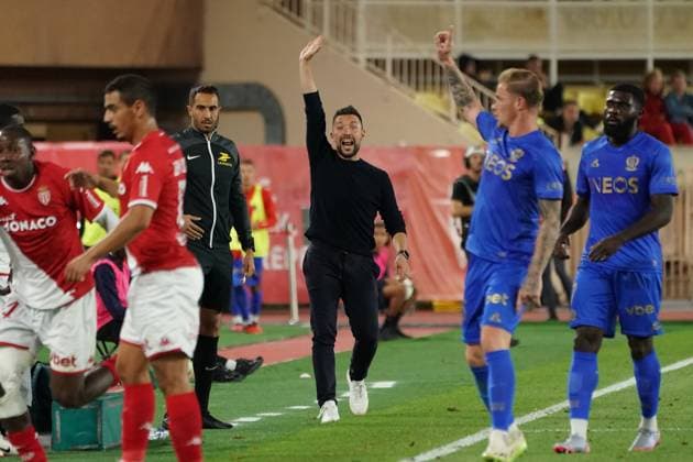Francesco Farioli (entraineur de l OGC Nice) FOOTBALL : AS Monaco vs OGC Nice - Ligue 1 Uber Eats - Monaco - 22 09 2023 NorbertScanella Panoramic 