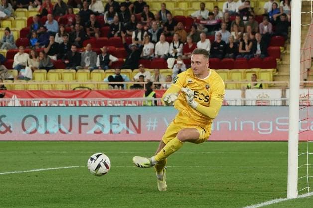 Marcin Bulka (OGC Nice) FOOTBALL : AS Monaco vs OGC Nice - Ligue 1 Uber Eats - Monaco - 22 09 2023 NorbertScanella Panoramic 