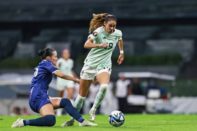 RECORD DATE NOT STATED CONCACAF Womens Gold Cup 2023 Mexico vs Puerto Rico Christina Burkenroad of Mexico during the game Mexico (Mexican national team, Nationalteam vs Puerto Rico, corresponding to League A of the Group Stage Qualifiers for the CONCACAF Womens Gold Cup, at Azteca Stadium, on September 22, 2023. <br><br> Christina Burkenroad de Mexico durante el partido Mexico (Seleccion Nacional Mexicana) vs Puerto Rico, correspondiente a la Liga A de la Fase grupos Clasificatorio a la Copa Oro Femenina de la CONCACAF, el el Estadio Azteca, el 22 de Septiembre de 2023. CIUDAD DE MEXICO CDMX MEXICO  Copyright: xJuanxLuisxDiazx 20230922213053_CWGC_23_MEX_PUR_BURKENROAD44