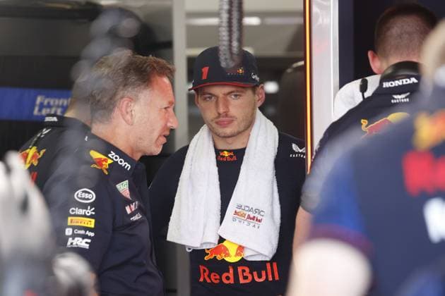 Christian Horner (GBR, Oracle Red Bull Racing), 1 Max Verstappen (NLD, Oracle Red Bull Racing), F1 Grand Prix of Japan at Suzuka International Racing Course on September 23, 2023 in Suzuka, Japan. (Photo by HOCH ZWEI) Suzuka Japan