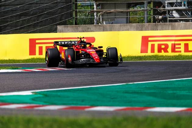 23rd September 2023; Suzuka Circuit, Suzuka, Japan; 2023 Formula 1 Lenovo Japanese Grand Prix; Qualifying Day; Number 55 Scuderia Ferrari driver Carlos Sainz Jr during practice 3 at the Japanese Formula 1  ActionPlus12556159 StephenxBlackberry