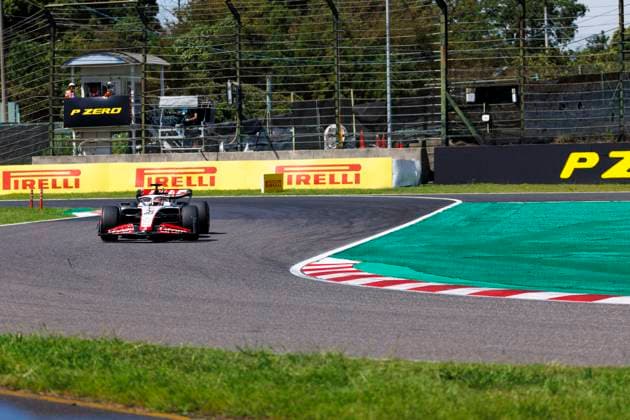 23rd September 2023; Suzuka Circuit, Suzuka, Japan; 2023 Formula 1 Lenovo Japanese Grand Prix; Qualifying Day; Number 20 Haas driver Kevin Magnussen during practice 3 at the Japanese Formula 1  ActionPlus12556166 StephenxBlackberry