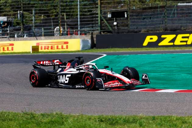 23rd September 2023; Suzuka Circuit, Suzuka, Japan; 2023 Formula 1 Lenovo Japanese Grand Prix; Qualifying Day; Number 20 Haas driver Kevin Magnussen during practice 3 at the Japanese Formula 1  ActionPlus12556167 StephenxBlackberry