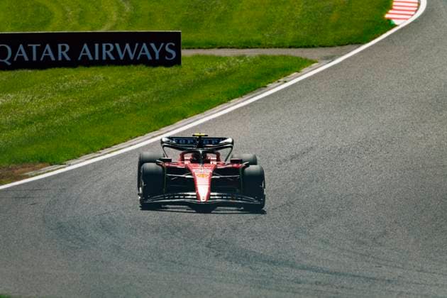 23rd September 2023; Suzuka Circuit, Suzuka, Japan; 2023 Formula 1 Lenovo Japanese Grand Prix; Qualifying Day; Number 55 Scuderia Ferrari driver Carlos Sainz Jr during practice 3 at the Japanese Formula 1  ActionPlus12556173 StephenxBlackberry