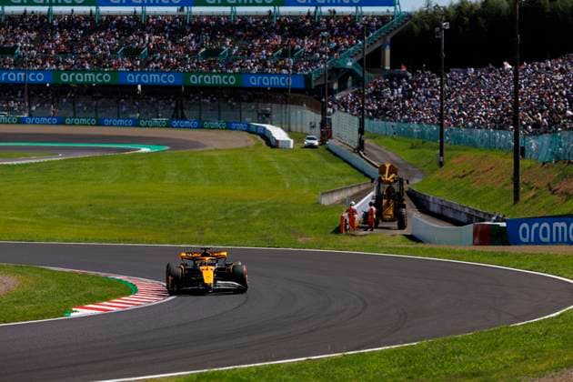 23rd September 2023; Suzuka Circuit, Suzuka, Japan; 2023 Formula 1 Lenovo Japanese Grand Prix; Qualifying Day; Number 81 McLaren driver Oscar Piastri during practice 3 at the Japanese Formula 1  ActionPlus12556217 StephenxBlackberry
