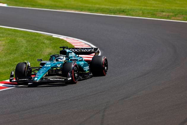 23rd September 2023; Suzuka Circuit, Suzuka, Japan; 2023 Formula 1 Lenovo Japanese Grand Prix; Qualifying Day; Number 18 Aston Martin driver Lance Stroll during practice 3 at the Japanese Formula 1  ActionPlus12556224 StephenxBlackberry