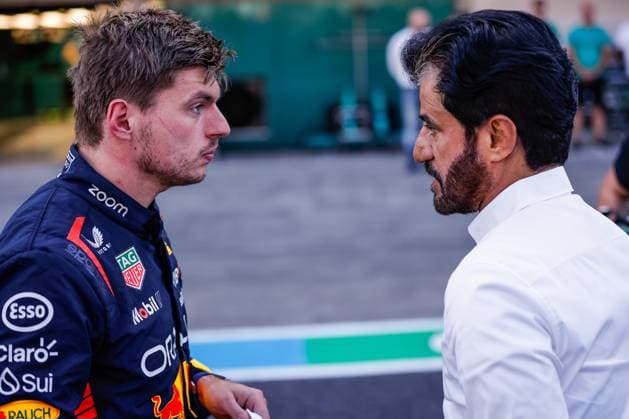 1 Max Verstappen (NLD, Oracle Red Bull Racing), Mohammed Ben Sulayem (UAE, FIA President), F1 Grand Prix of Japan at Suzuka International Racing Course on September 23, 2023 in Suzuka, Japan. (Photo by HOCH ZWEI) Suzuka Japan