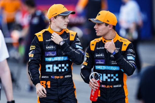 81 Oscar Piastri (AUS, McLaren F1 Team), 4 Lando Norris (GBR, McLaren F1 Team), F1 Grand Prix of Japan at Suzuka International Racing Course on September 23, 2023 in Suzuka, Japan. (Photo by HOCH ZWEI) Suzuka Japan