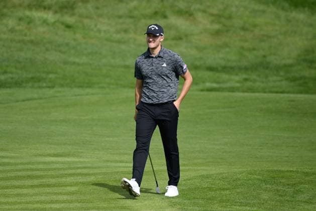 Golf, Cazoo Open de France in Saint-Quentin-en-Yvelines Rasmus Hojgaard ( DEN ) GOLF : Cazoo Open de France - St Quentin en Yvelines - 23 09 2023 FedericoPestellini Panoramic 