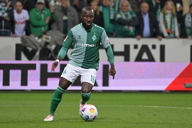 Naby Keita (SV Werder Bremen 00),SV Werder Bremen - 1.FC Koeln , Fussball, Bundesliga, DFL, 23.09.2023 DFB regulations prohibit any use of photographs as image sequences and or quasi-video Bremen Bremen Deutschland