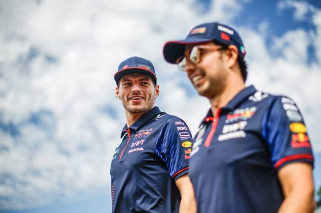1 Max Verstappen (NLD, Oracle Red Bull Racing), 11 Sergio Perez (MEX, Oracle Red Bull Racing), F1 Grand Prix of Japan at Suzuka International Racing Course on September 24, 2023 in Suzuka, Japan. (Photo by HOCH ZWEI) Suzuka Japan