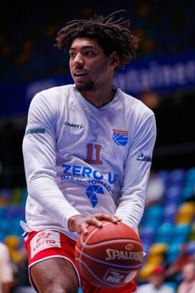BBL-Pokal, 1. Runde, Fraport Skyliners - Syntainics MBC, Frankfurt, 24.09.2023 Kostja Mushidi (SYNTAINICS MBC 11) BBL-Pokal, 1. Runde, Fraport Skyliners - Syntainics MBC, Frankfurt, 24.09.2023 Copyright: xBEAUTIFULxSPORTS Hahnex