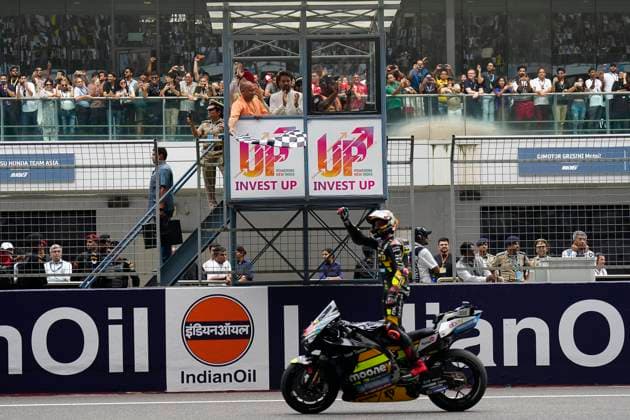 Sport Themen der Woche KW38 Sport Bilder des Tages Races of Indian Oil Grand Prix of India at Buddh International Circuit, 24 September 2023 In picture: Marco Bezzecchi POOL MotoGP.com Cordon Press Images will be for editorial use only. Mandatory credit: MotoGP.com Cordon Press *** Races of Indian Oil Grand Prix of India at Buddh International Circuit, 24 September 2023 In picture Marco Bezzecchi POOL MotoGP com Cordon Press Images will be for editorial use only Mandatory credit MotoGP com Cordon Press 