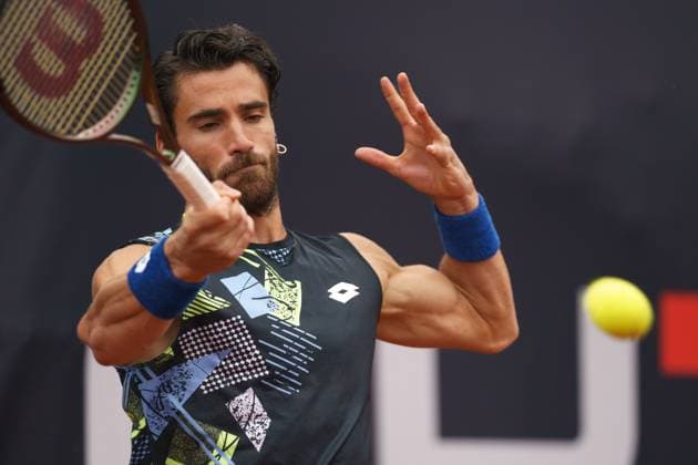 TENNIS - ATP, Tennis Herren Layjet Open BAD WALTERSDORF,AUSTRIA,25.SEP.23 - TENNIS - ATP Challenger Tour, Layjet Open. Image shows Andrea Pellegrino (ITA).  GEPAxpictures xJohannesxFriedl