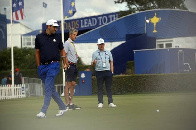 Golf Ryder Cup 2023: Work in progress for the 2023 Ryder Cup in Rome at Marco Simeoni Golf e country club in Rome, Italy. ROME, Italy - 25.09.2023: Golfer during training. Work in progress for the 2023 Ryder Cup in Rome at Marco Simeoni Golf e country club in Rome, Italy. ROME Italy Italy  Copyright: xIPAxSport ABACAx BRIPASport20230925_681 IPAxSport ABACAx BRIPASport20230925_681