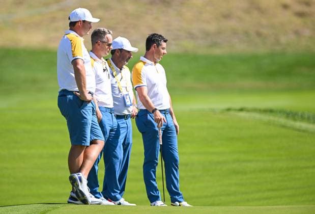 Ryder Cup 2023, Practice and Previews, Golf, Marco Simone Golf & Country Club, Rome, Italy - 26 Sep 2023  Copyright: xGreigxCowie Shutterstockx 14126884aw