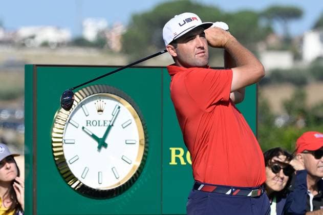 Scottie Scheffler (USA) during the Ryder Cup 2023 at Marco Simone Golf & Country Club on September 26, 2023 in Rome Italy.  Copyright: xFabrizioxCorradetti IPAxSportx x xx IPA_40570612 IPA_IPA40570612