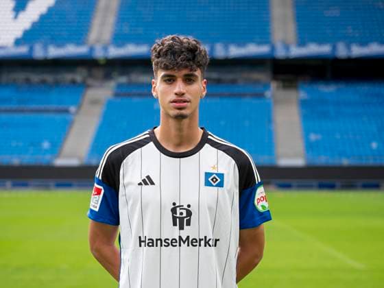 Omar Abdel Megeed (HSV) 25.09.23, Hamburg, Hamburger SV, HSV Mannschaftsfoto-Termin, Portrait-Termin, Saison 2023 2024 Â