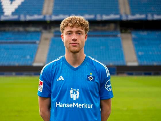 Torwart Hannes Hermann (HSV) 25.09.23, Hamburg, Hamburger SV, HSV Mannschaftsfoto-Termin, Portrait-Termin, Saison 2023 2024 Â