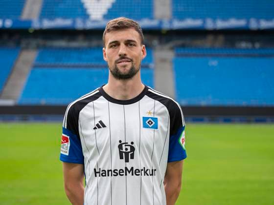 Jonas Meffert (HSV) 25.09.23, Hamburg, Hamburger SV, HSV Mannschaftsfoto-Termin, Portrait-Termin, Saison 2023 2024 Â