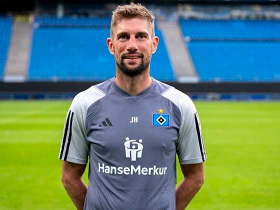 Co-Trainer Julian Hübner (HSV) 25.09.23, Hamburg, Hamburger SV, HSV Mannschaftsfoto-Termin, Portrait-Termin, Saison 2023 2024 Â