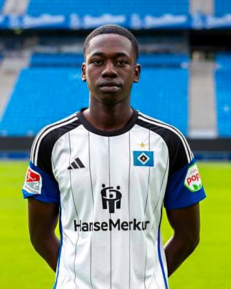 Elijah Akwasi Krahn (HSV) 25.09.23, Hamburg, Hamburger SV, HSV Mannschaftsfoto-Termin, Portrait-Termin, Saison 2023 2024 Â