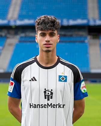 Omar Abdel Megeed (HSV) 25.09.23, Hamburg, Hamburger SV, HSV Mannschaftsfoto-Termin, Portrait-Termin, Saison 2023 2024 Â