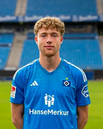 Torwart Hannes Hermann (HSV) 25.09.23, Hamburg, Hamburger SV, HSV Mannschaftsfoto-Termin, Portrait-Termin, Saison 2023 2024 Â