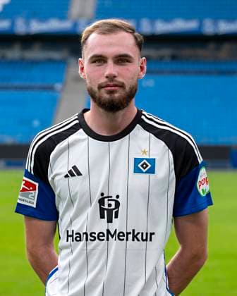 Valon Zumberi (HSV) 25.09.23, Hamburg, Hamburger SV, HSV Mannschaftsfoto-Termin, Portrait-Termin, Saison 2023 2024 Â