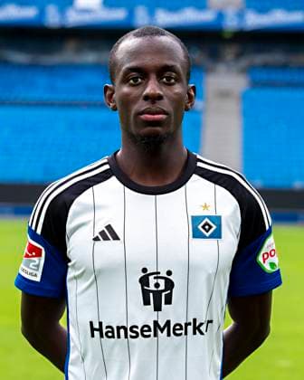 Jean-Luc Dompe (HSV) 25.09.23, Hamburg, Hamburger SV, HSV Mannschaftsfoto-Termin, Portrait-Termin, Saison 2023 2024 Â