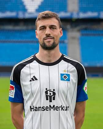 Jonas Meffert (HSV) 25.09.23, Hamburg, Hamburger SV, HSV Mannschaftsfoto-Termin, Portrait-Termin, Saison 2023 2024 Â